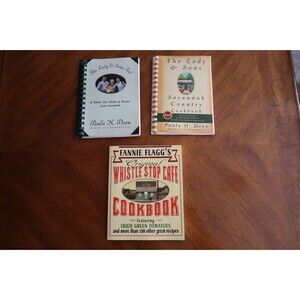 Paula Deen Cookbook Lot The Lady & Sons Savannah Country Too Set Spiral + Whistl